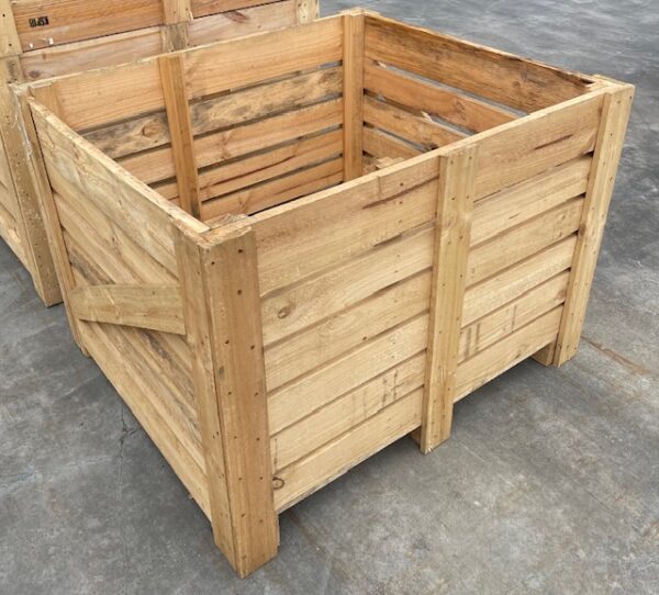 Open Slatted Timber Crate 3