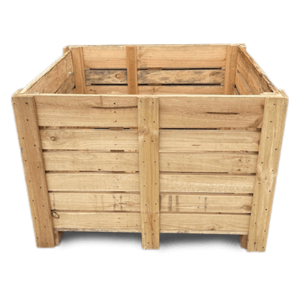 Open Slatted Timber Crate