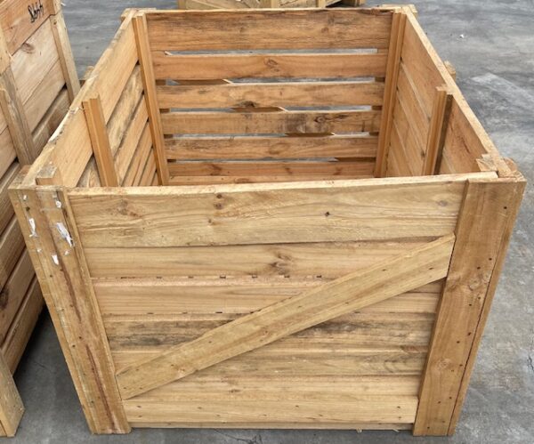 Open Slatted Timber Crate 4